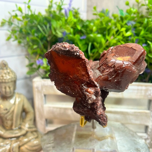 Heart Shaped Hematite Covered Calcite